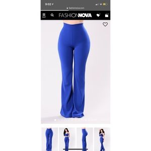 NWT Fashion Nova Take It From Me Pants - Royal